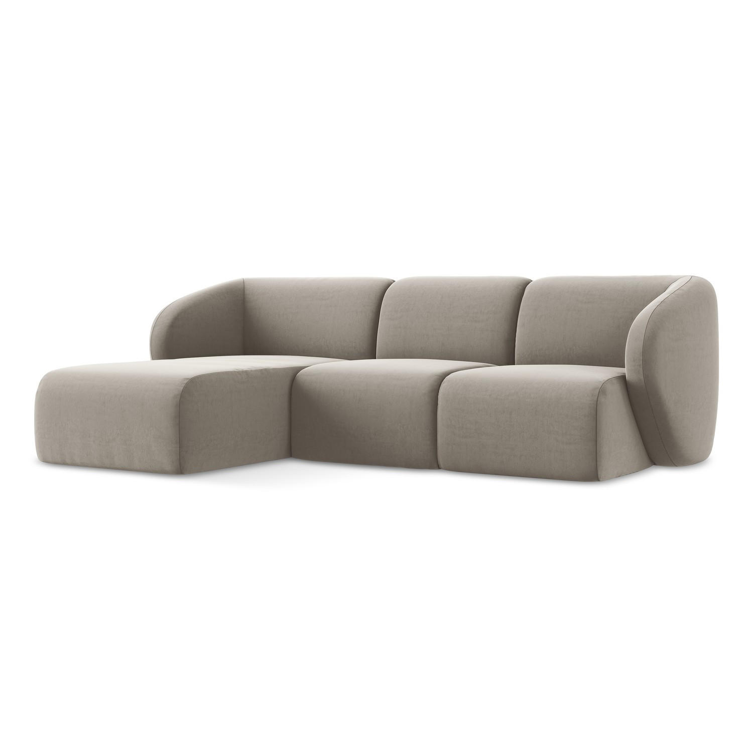 LaMiaSofa Ecksofa Taupe 248x166 cm