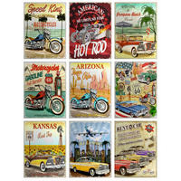 WANDTATTOO Oldtimer 85 x 65 cm - Multicolor, Papier (85/65/65cm) - Sanders & Sanders