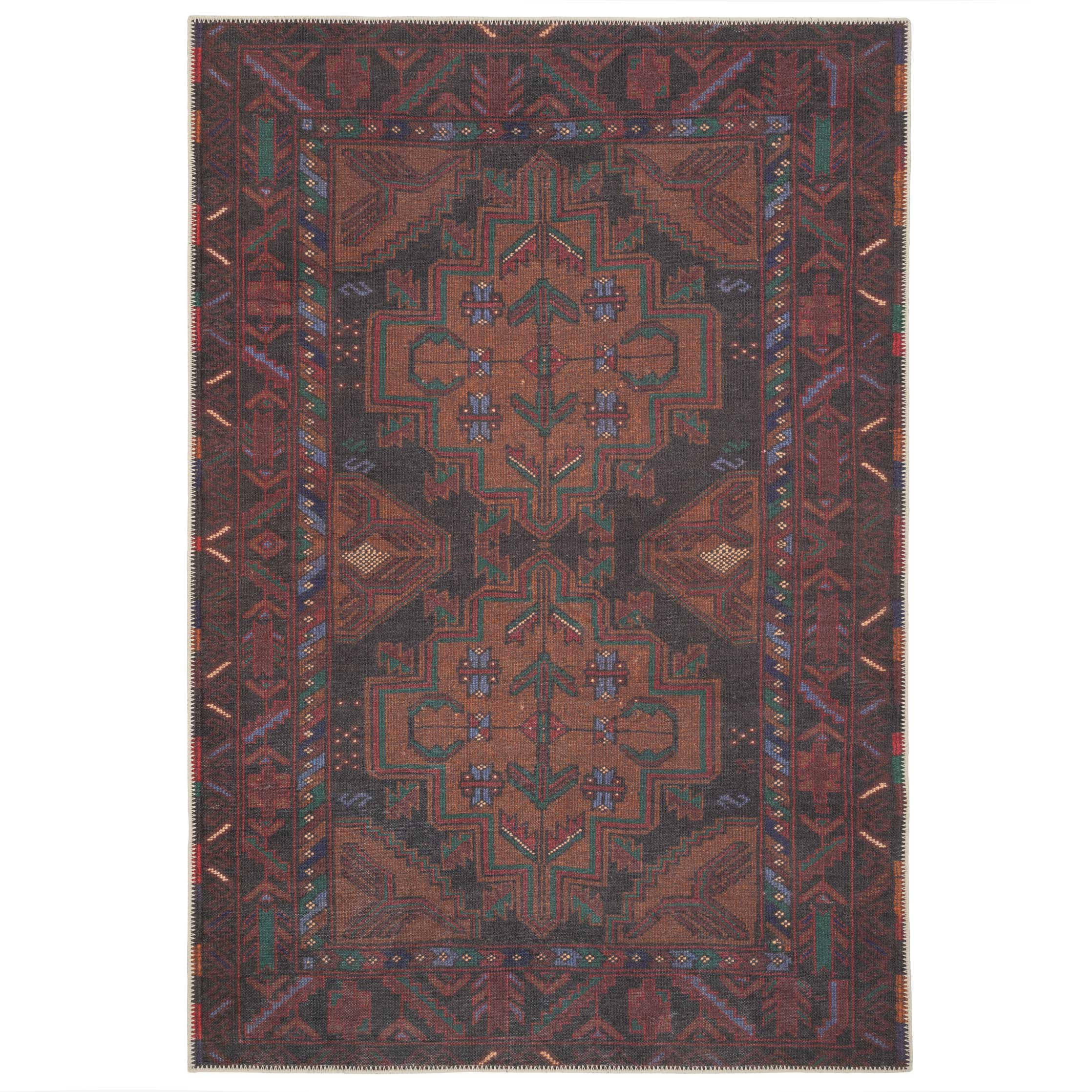 FLACHWEBETEPPICH Caris Multi - Rot, Textil (200/290cm) - Kukoon Rugs