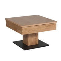 FUNKTIONSTISCH Cele 67x67x43 höhenverstellbar;diagonal verschiebbar Wildeiche - Wildeiche, Holz (67/67/43cm) - 58aufmkessel