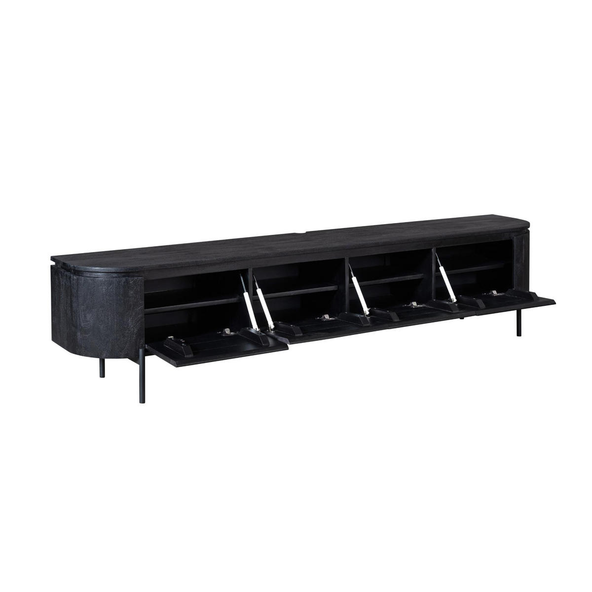 TV-MÖBEL Excellent Schwarz 35/160/45 cm - Schwarz, Holz (160/45/35cm) - Starfurn