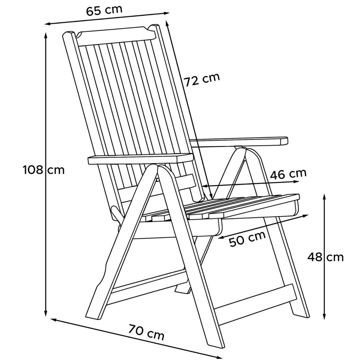 GARTENMÖBELSET NYCTERE Tisch und Stühle für 6 Personen, braun - Braun, Holz - KONSIMO®