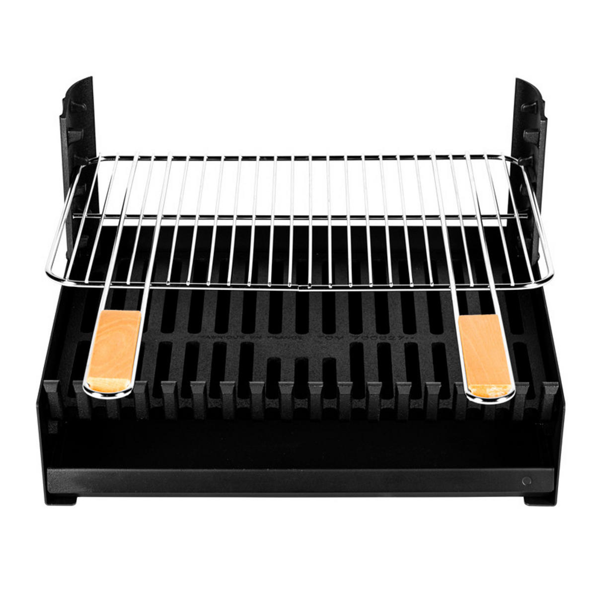HOLZKOHLEGRILL Grilloir Schwarz - Schwarz, Metall (57.5/28.5/48.5cm) - Somagic