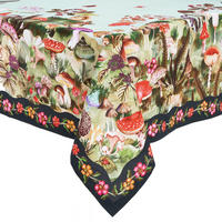 TISCHDECKE Funghi & Flowers 300x160 cm - Multicolor, Textil (250/160cm) - Butlers