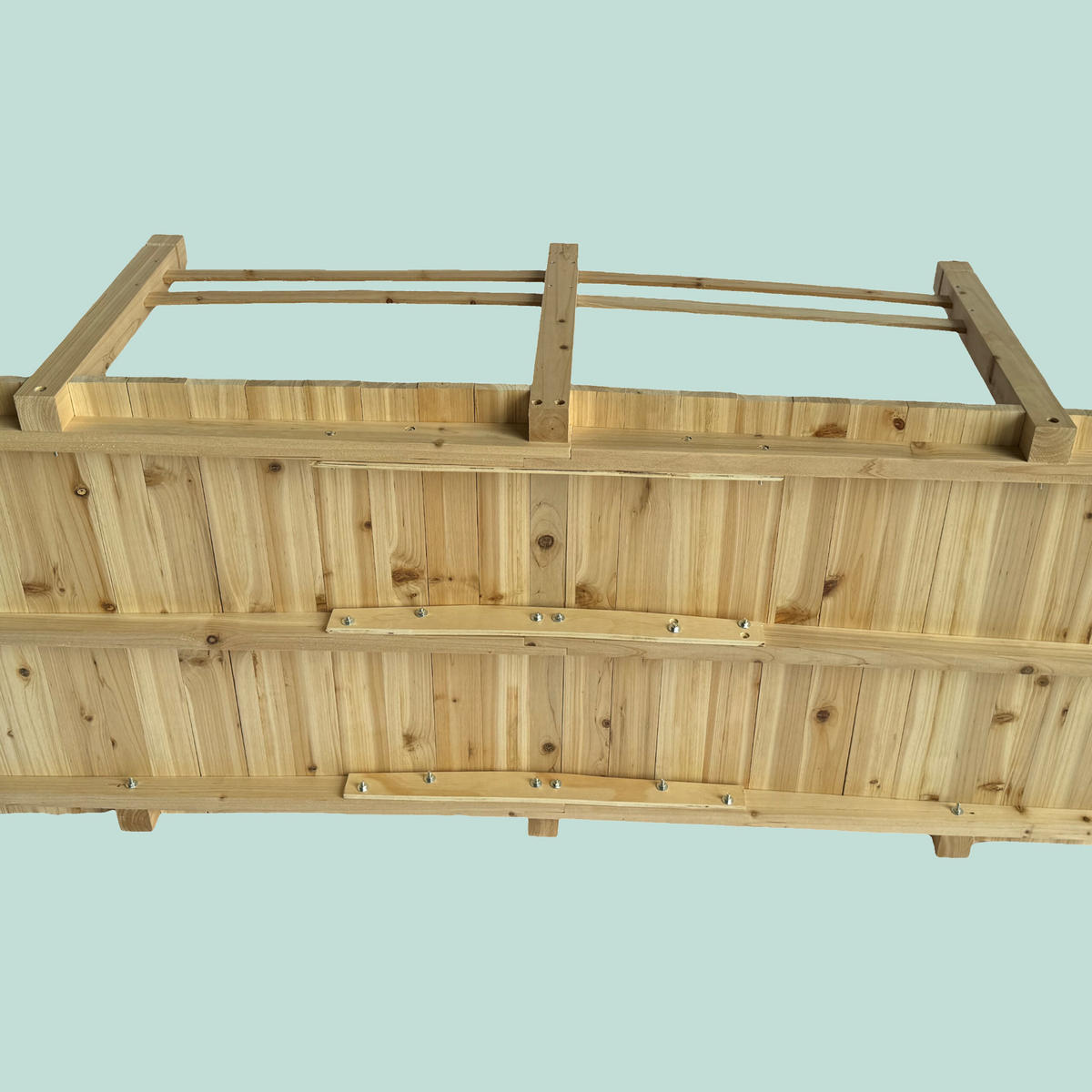 MOST-ZÁHRADY - svetlohnedá, drevo (75/171.5/58cm) - Relaxdays