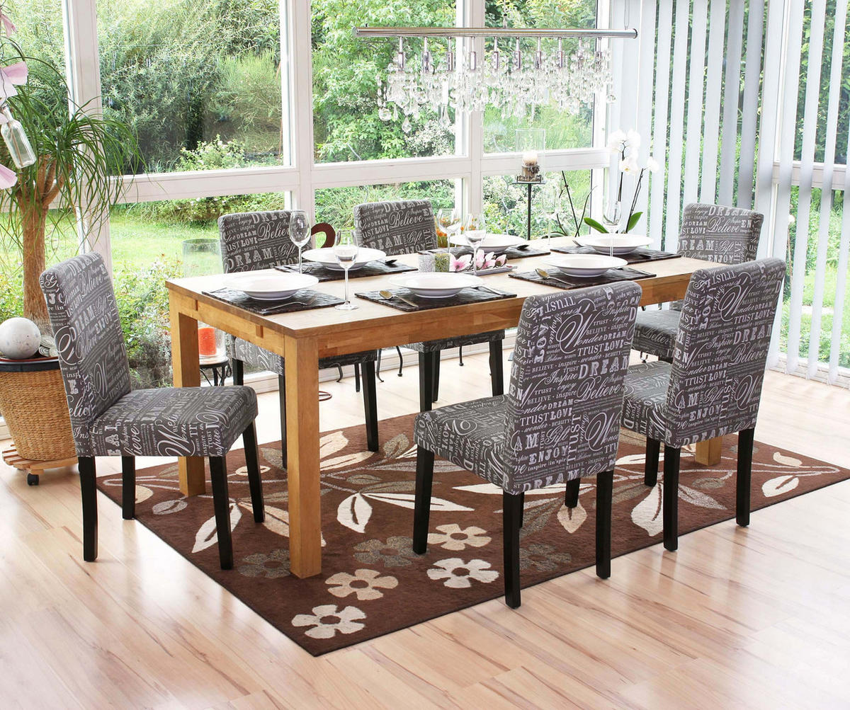 ESSZIMMERSTUHL Grau, Weiß 6er-Set - Weiß/Grau, Textil (43/90/48cm) - MCW