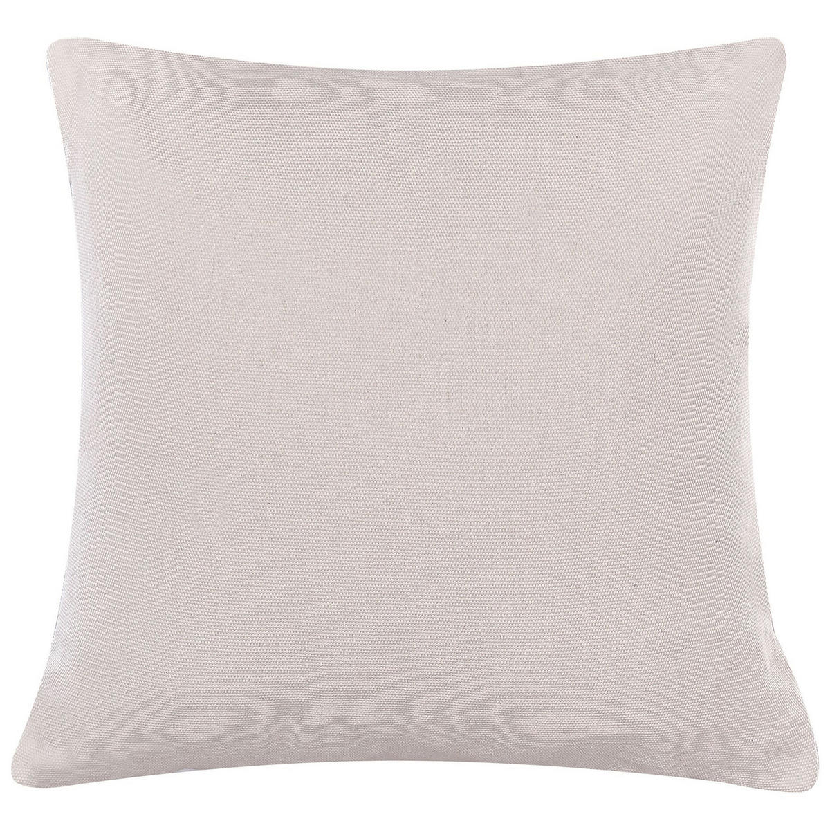 DEKOKISSEN 2er-Set Taupe 45/45 cm Fatsia - Graubraun, Naturmaterialien/Textil (45/45cm) - Beliani