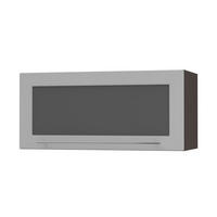 KLAPPHÄNGESCHRANK Kvantum W4BS/80-AV Dust Grey Matt / Lava Matt 80 / 32,5 / 36cm - Dunkelgrau/Grau, Holz/Holzwerkstoff (80/36/32.5cm) - Feldmann-Wohnen
