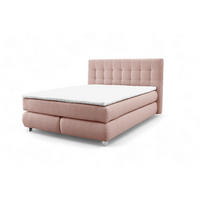 BOXSPRINGBETT Ben mit Pocketmatratze und Bonellmatratze inkl. Topper - Rosa, Textil (180/200cm) - AN-Moebel 4u