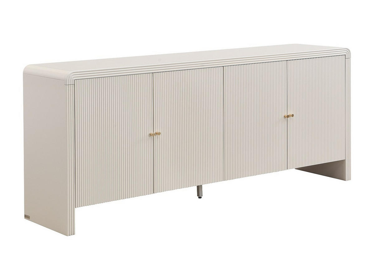 SIDEBOARD - 179.6 cm x 40 cm - Holz, Platte - Beige - MIRENALO - Beige, Holz (179.6/75/40cm) - Vente-Unique
