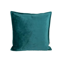 KISSENHÜLLE Samt&Sonders petrol 50/50 cm - Petrol, Textil (50/50cm) - beties Heimtextil
