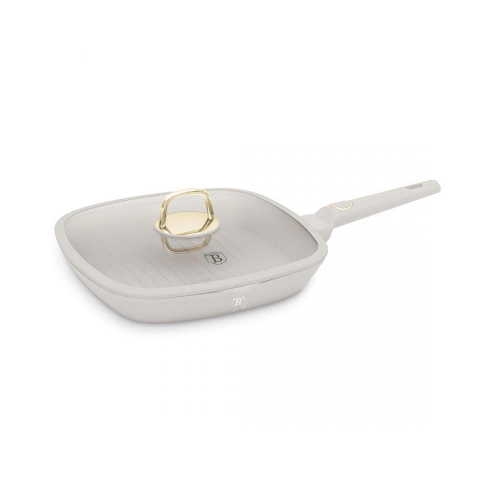 GRILLPFANNE Grau 48/28/4.1 cm BH8067 - Grau, Metall (28cm) - Berlinger Haus