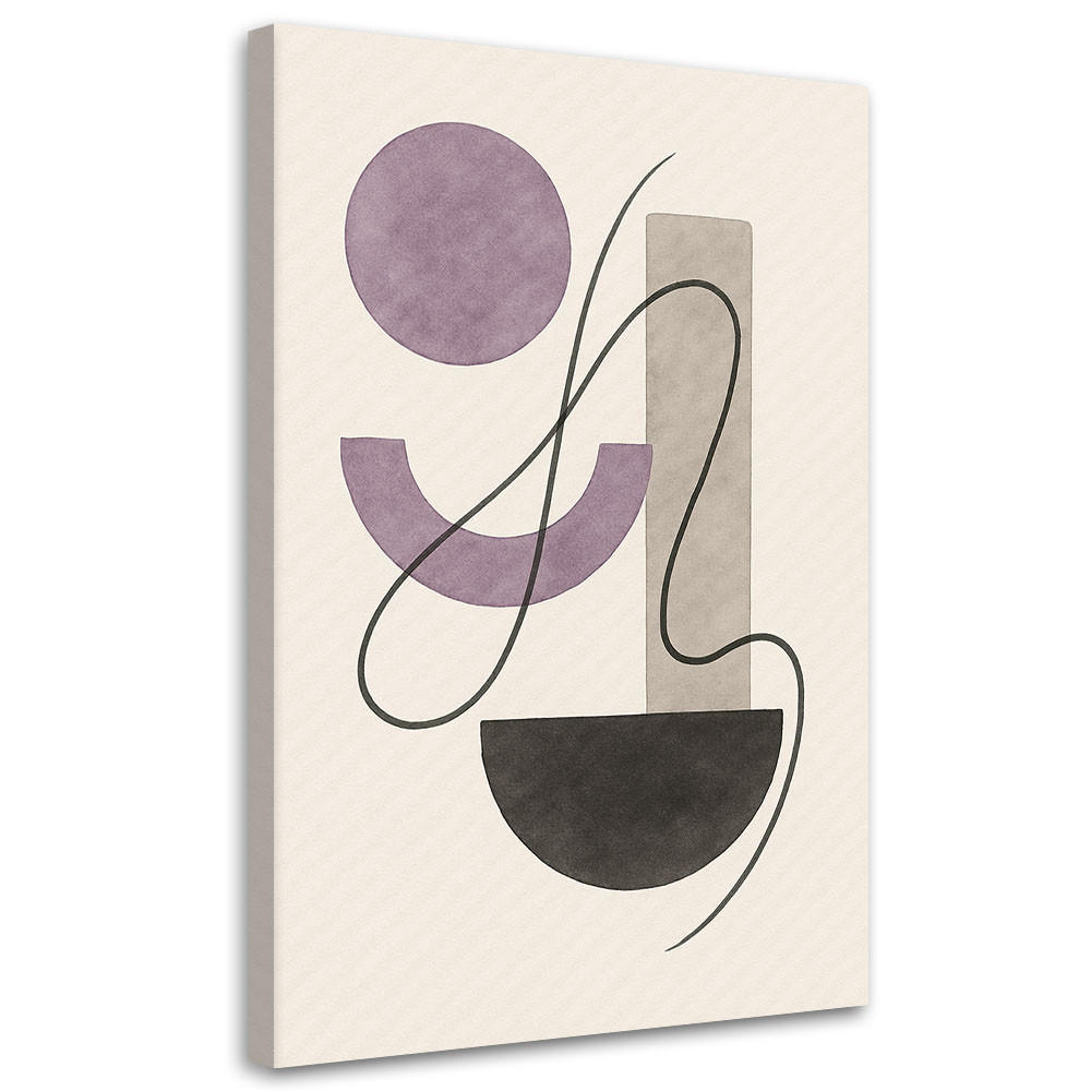 Feeby Leinwandbild Grau 40x60 cm