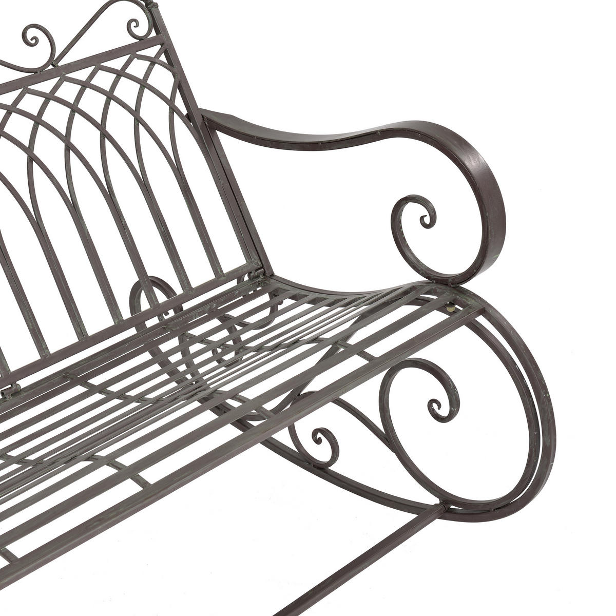 SCHAUKELBANK Greenough - Grün, Metall (113/85/95cm) - [en.casa]