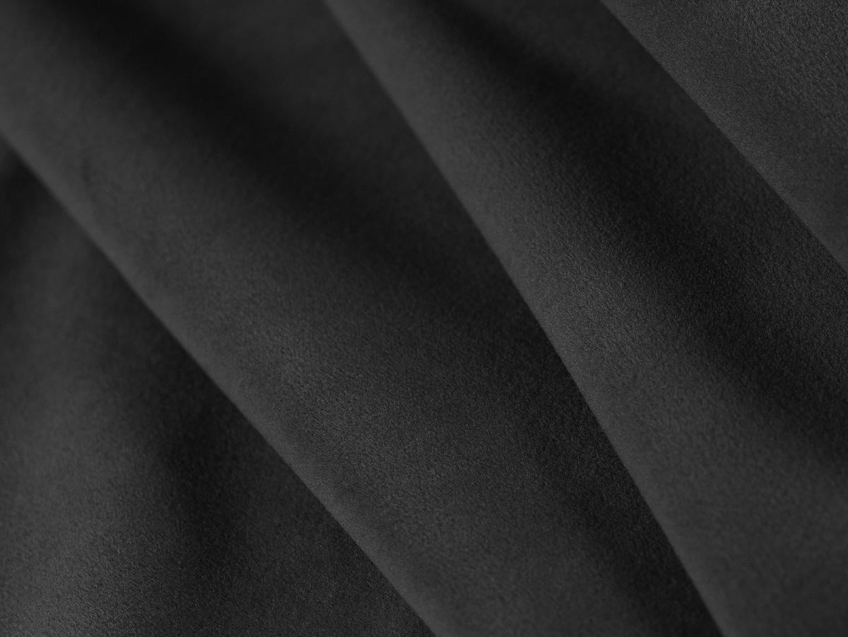 PANORAMASOFA rechts Mamaia aus Samt dunkelgrau 7 Sitzplätze - Dunkelgrau, Textil (256/75/327cm) - Micadoni