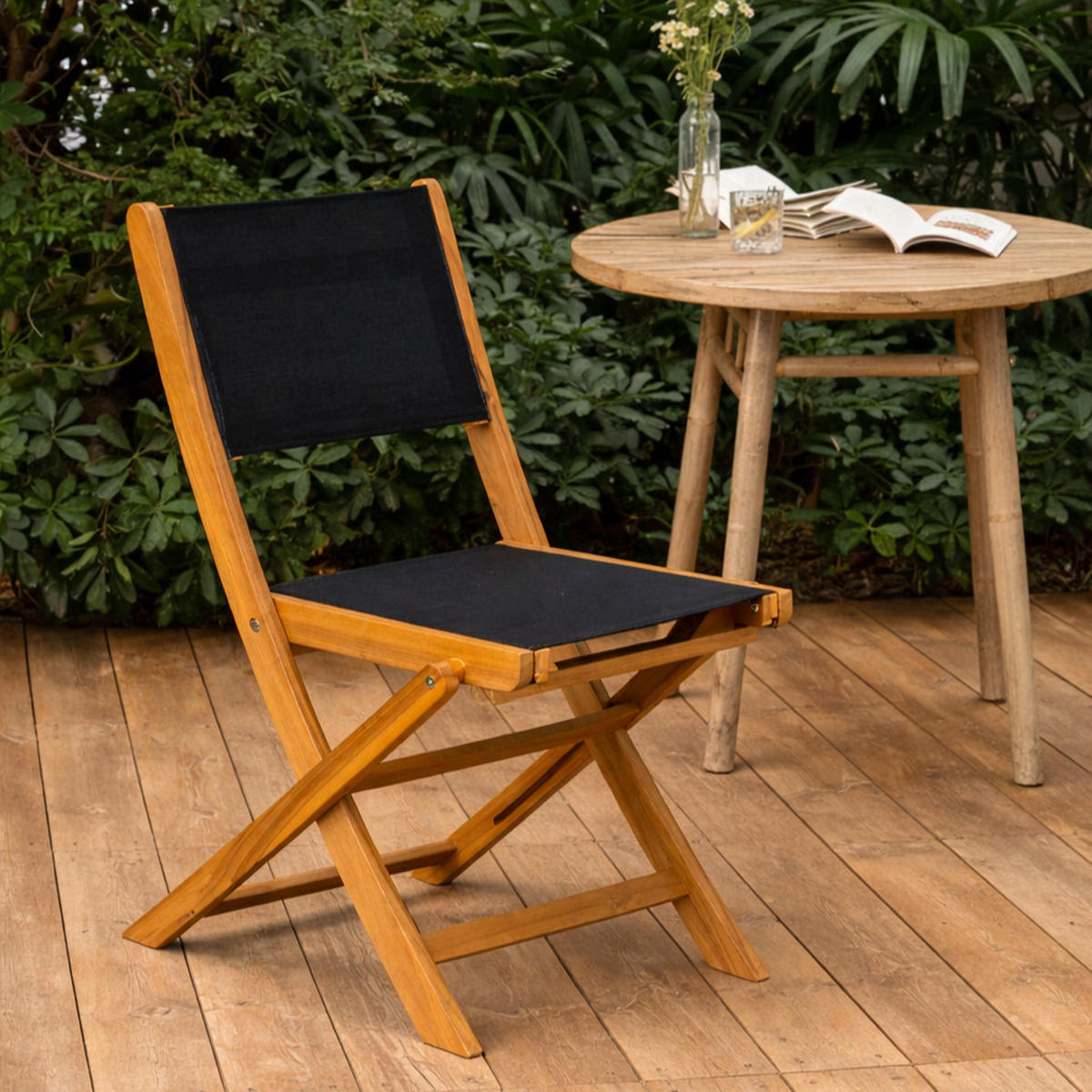 GARTENSTUHL 2er-Set Holz Braun - Braun, Holz (48/85/54cm) - Nordlys