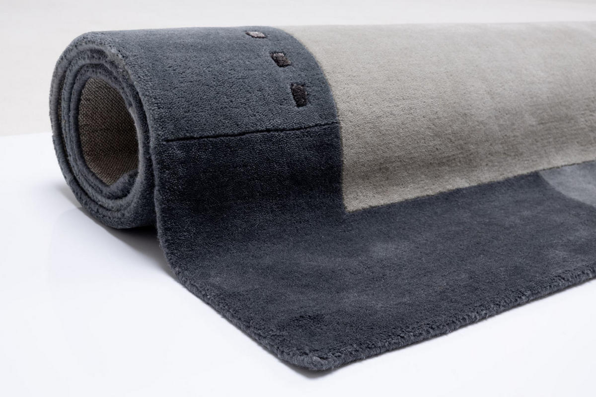 HANDTUFTTEPPICH Royal Ganges 160x230 cm - Silberfarben, Textil (160/230cm) - THEKO