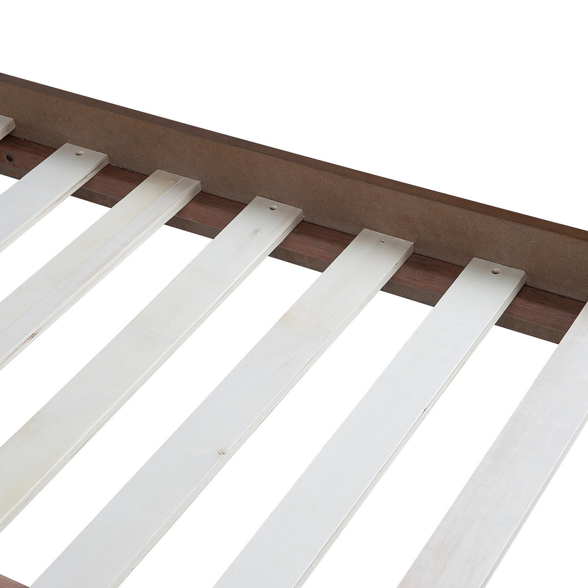 BETT 160/200cm Dunkler Holzfarbton Berric - Dunkelbraun, Holzwerkstoff (160/200cm) - Beliani