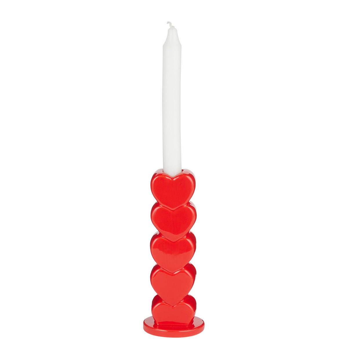 VASE Hearts H 19cm - Rot, Stein (7/19/7cm) - Butlers
