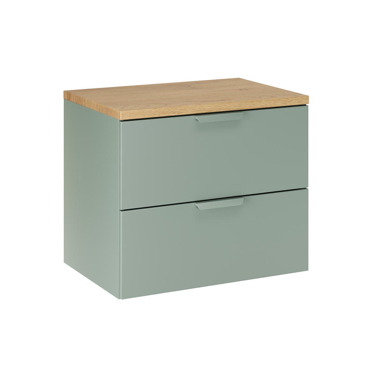 WASCHTISCHUNTERSCHRANK 60.6cm Oria Grün - Grün, Holzwerkstoff (60.6/50/46.5cm) - Petits-meubles