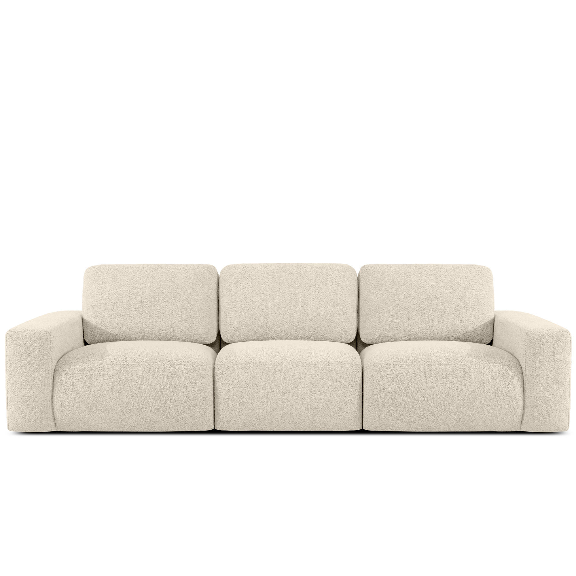 3-SITZER SOFA ZUCCO, Hellbeige - Hellbraun, Holz/Holzwerkstoff (292/85/100cm) - KONSIMO®