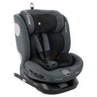 KINDERSITZ i-Moove i-Size grau (40-150cm) Isofix 360-Grad-Drehung Kopfstütze - Grau, Kunststoff (45/59/49cm) - Kikka boo