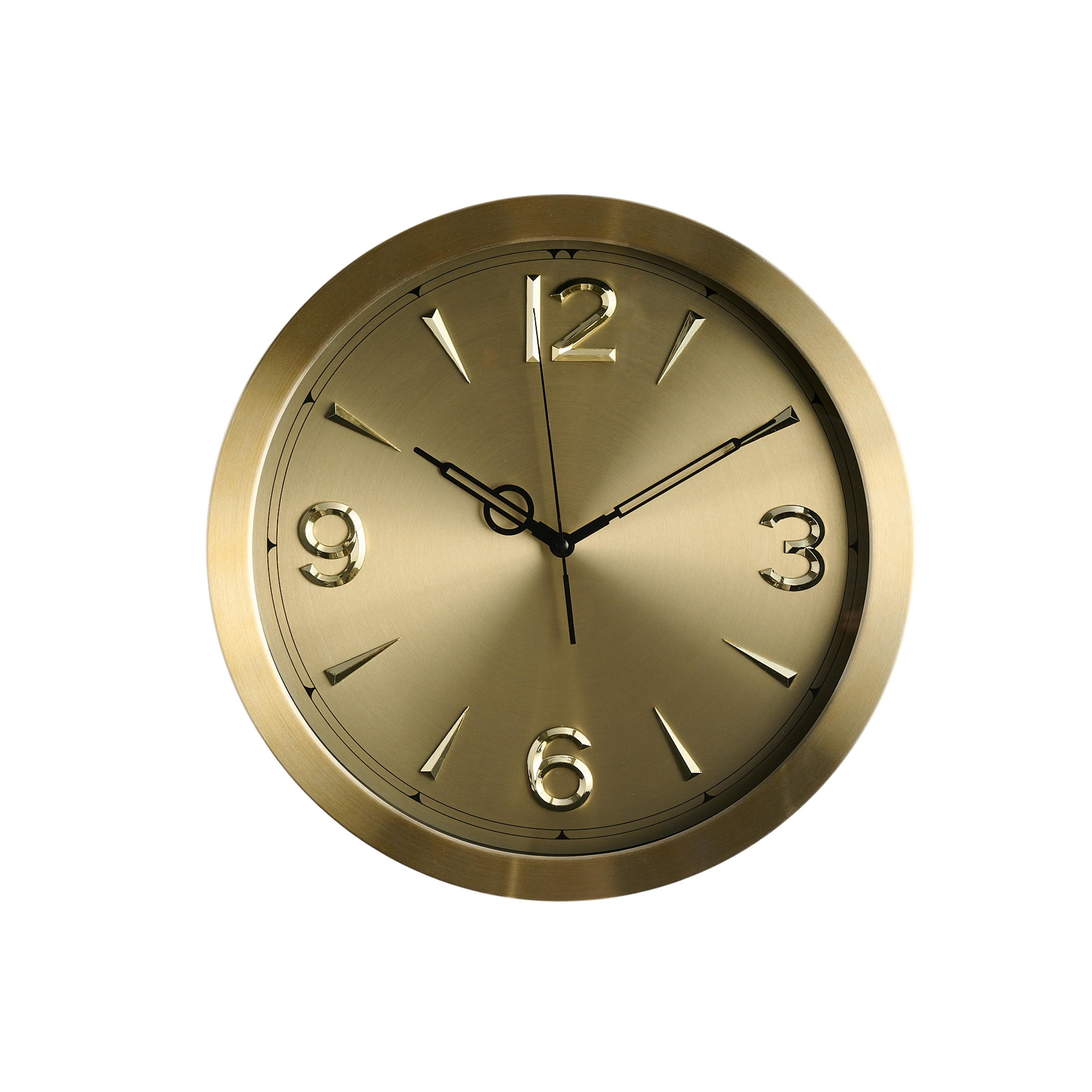 WANDUHR Paolo 40x40cm, Gold - Goldfarben, Metall (40/4/40cm) - home&you