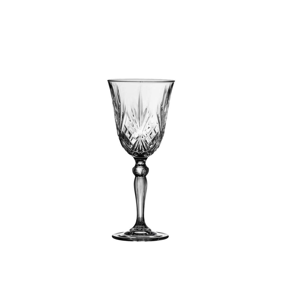 WEISSWEINGLAS Melodia 4er Set, Kristallglas, Klar, 210 ml - Transparent, Glas (0.21L) - Lyngby Glas