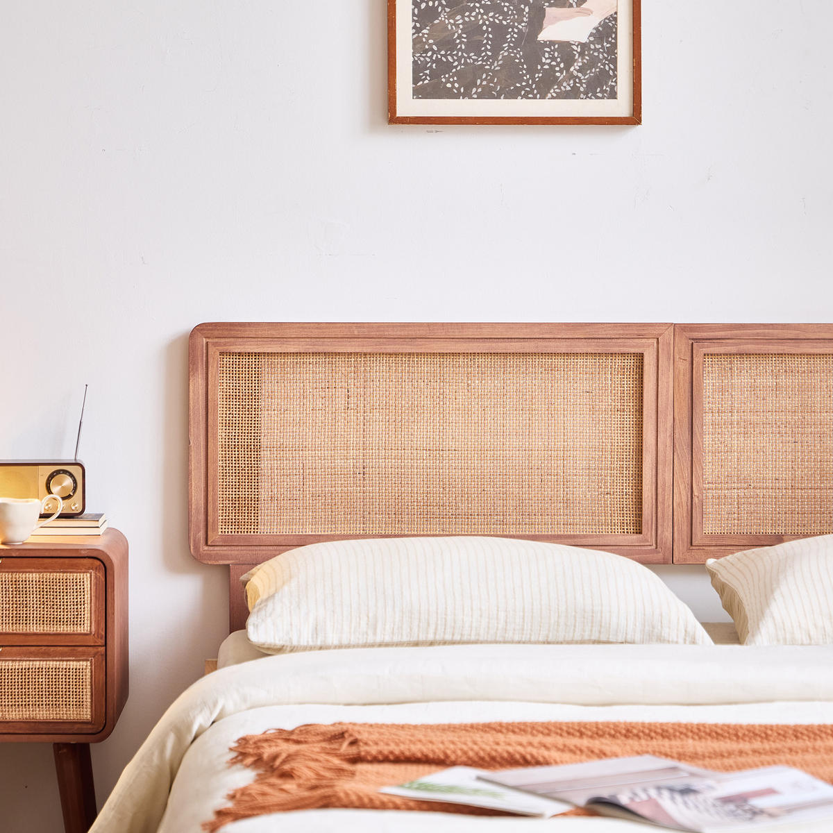 BETTKOPFTEIL Rechteckig Braun 160 x 4 x 108.5 (cm) - Braun, Holz (160/95.5/4cm) - Nordlys