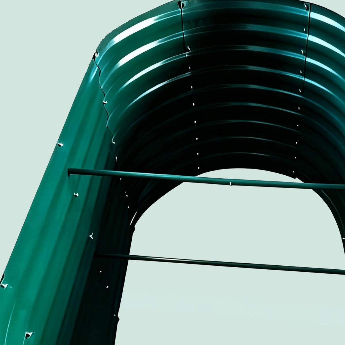 HOCHBEET - Grün, Metall (80/160/80cm) - Relaxdays