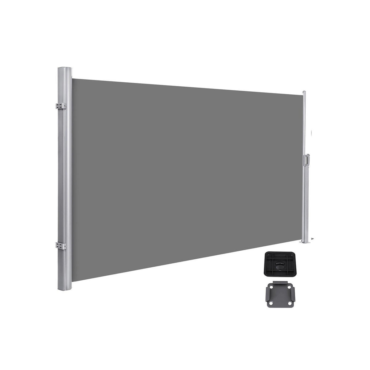 SEITENMARKISE - Hellgrau, Textil (180/10cm) - Hansiro