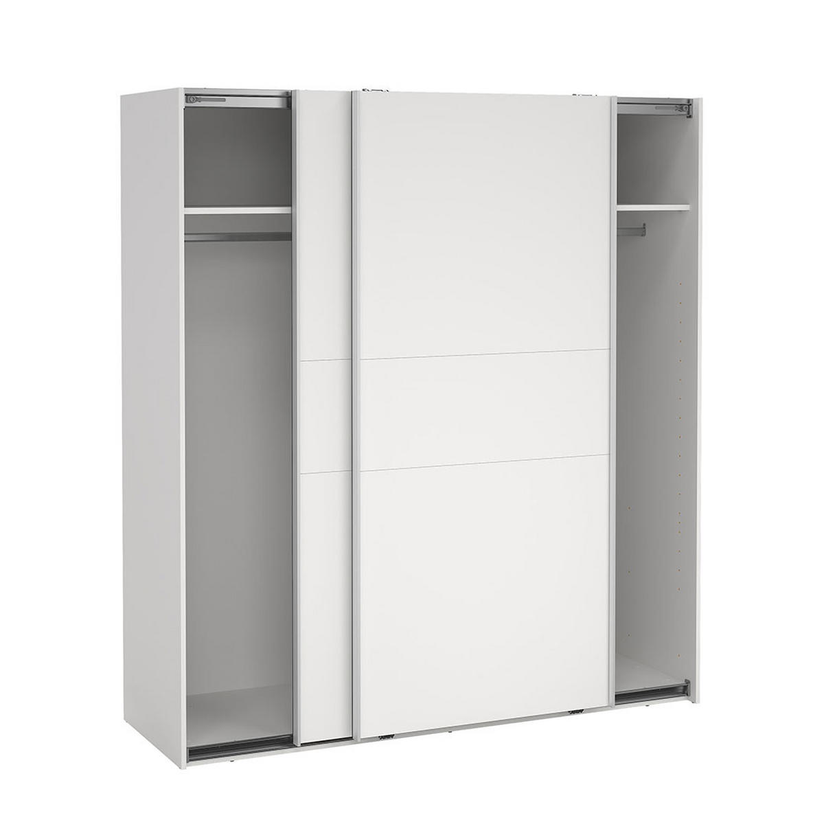 SCHIEBETÜRENSCHRANK, Como, Weiß, Holzwerkstoff, 179 x 67 x 201 cm - Weiß, Holzwerkstoff (179/201/67cm) - ebuy24