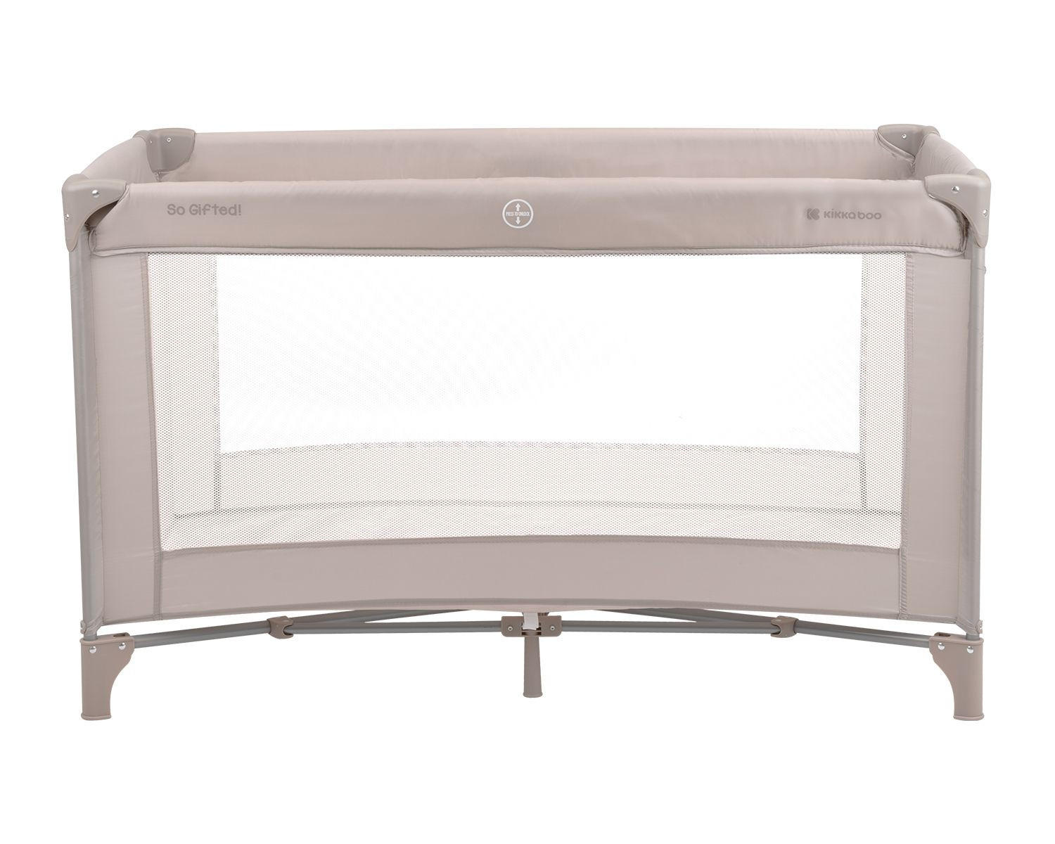 REISEBETT so gifted braun weiche Matratzenauflage, Seiteneingang - Braun, Metall (60/120cm) - Kikka boo