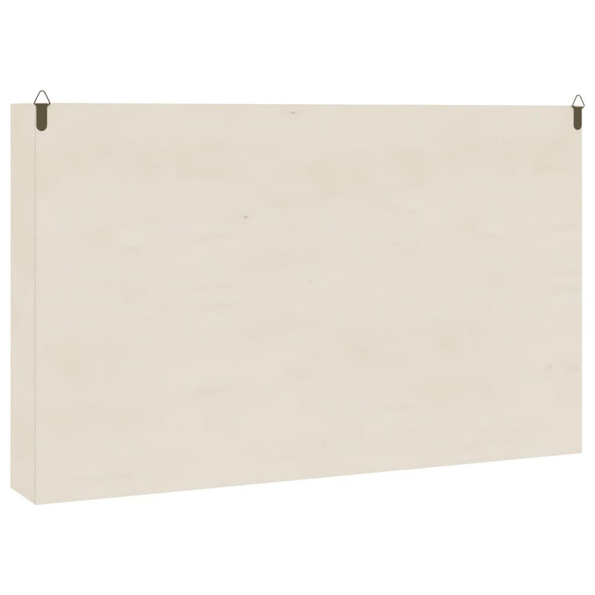 WANDSCHRANK mit PET Türen 60/8,5/37 cm aus Massivholz Kiefer Max. Belastbarkeit 20 KG - Braun, Holz (60/37/8.5cm) - vidaXL