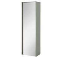 GARDEROBENSCHRANK in Salbei Grün mit Eiche, Flurschrank mit Spiegel, 60 x 200 cm - Salbeigrün/Eichefarben, Glas/Holz (60/200/40cm) - Furn.Design