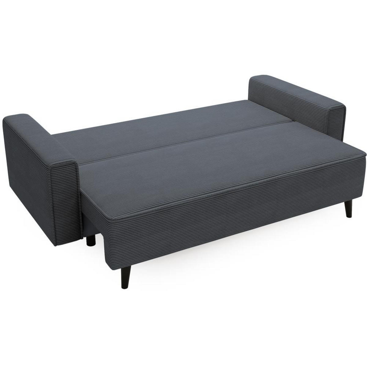 3-SITZER SOFA Monte mit Schlaffunktion grun - Grau, Textil (225/73/95cm) - Beautysofa
