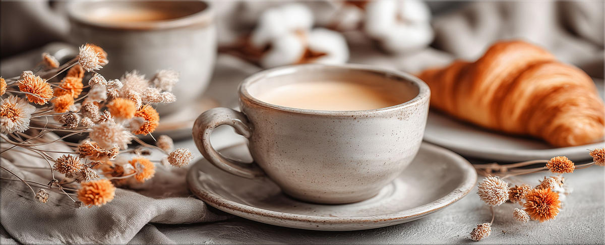 GLASBILD 125x50 cm Bild Küche Kaffee - Beige, Glas (125/50cm) - artissimo