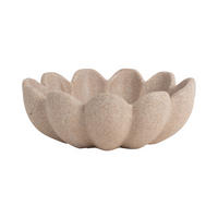 SCHALE Bowl Flor Braun 21.4/21.4/7.4 cm - Braun, Kunststoff (7.4cm) - Present Time