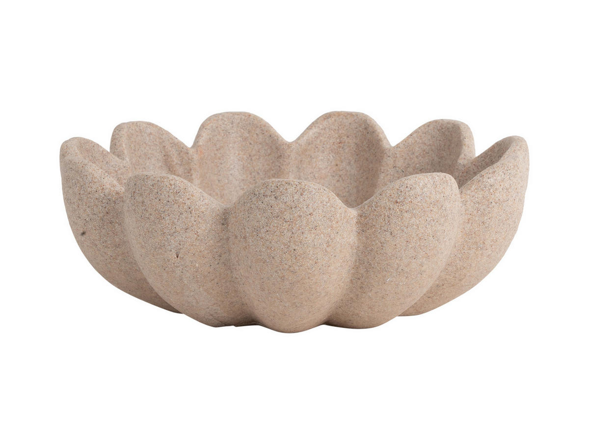 SCHALE Bowl Flor Braun 21.4/21.4/7.4 cm - Braun, Kunststoff (7.4cm) - Present Time