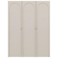 KLEIDERSCHRANK Arkadia Kaschmirgrau mit 3 Türen 150 cm - Taupe, Holzwerkstoff (150/200/53cm) - Selsey
