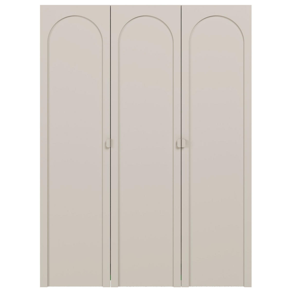 KLEIDERSCHRANK Arkadia Kaschmirgrau mit 3 Türen 150 cm - Taupe, Holzwerkstoff (150/200/53cm) - Selsey