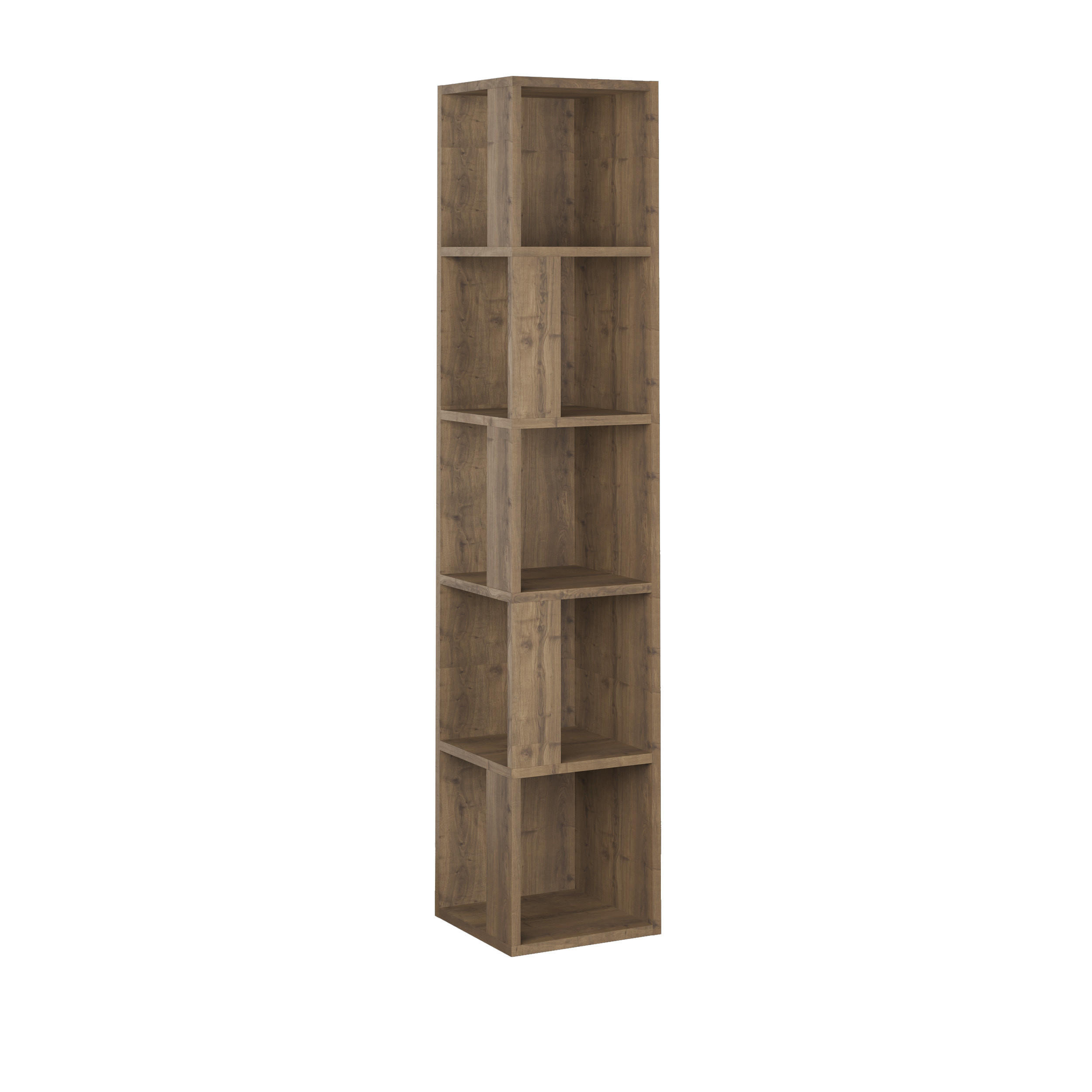 Decortie Bücherregal Walnuss 31.4x158.9x31.4 cm