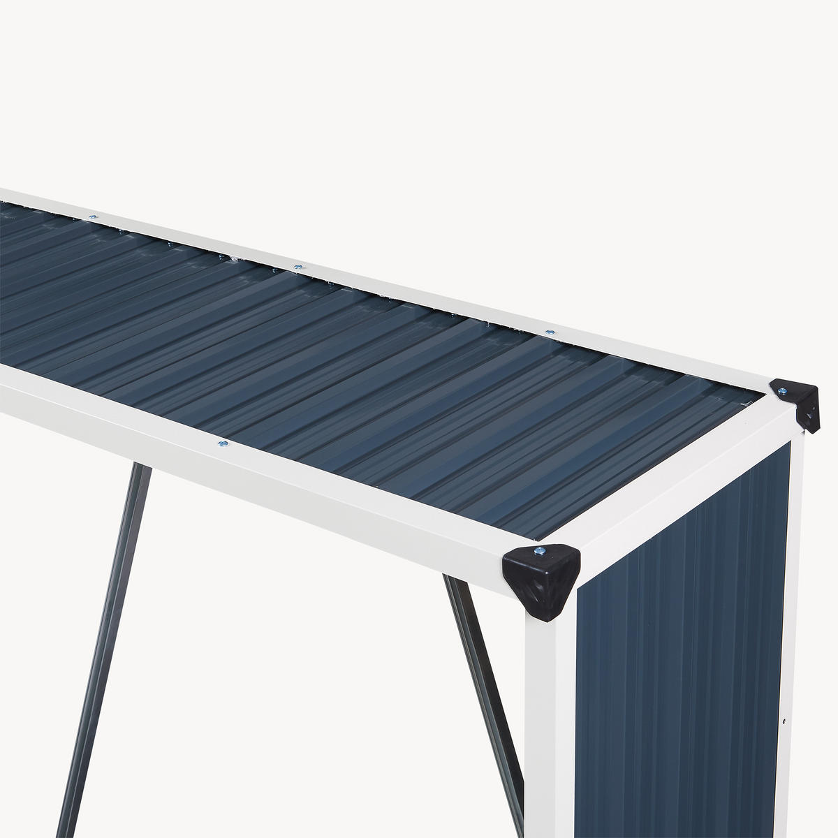 BRENNHOLZUNTERSTAND Kalmar - Anthrazit, Metall (158/152/47cm) - casa.pro