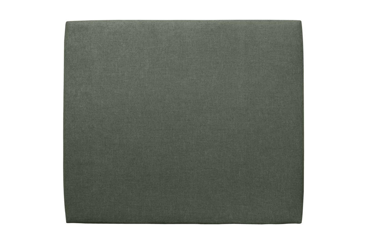 KOPFTEIL gepolstertes – Khakigrüner Stoff - 180 cm - Beige/Olivgrün, Holz (180/120/10cm) - Sommeil de Plomb