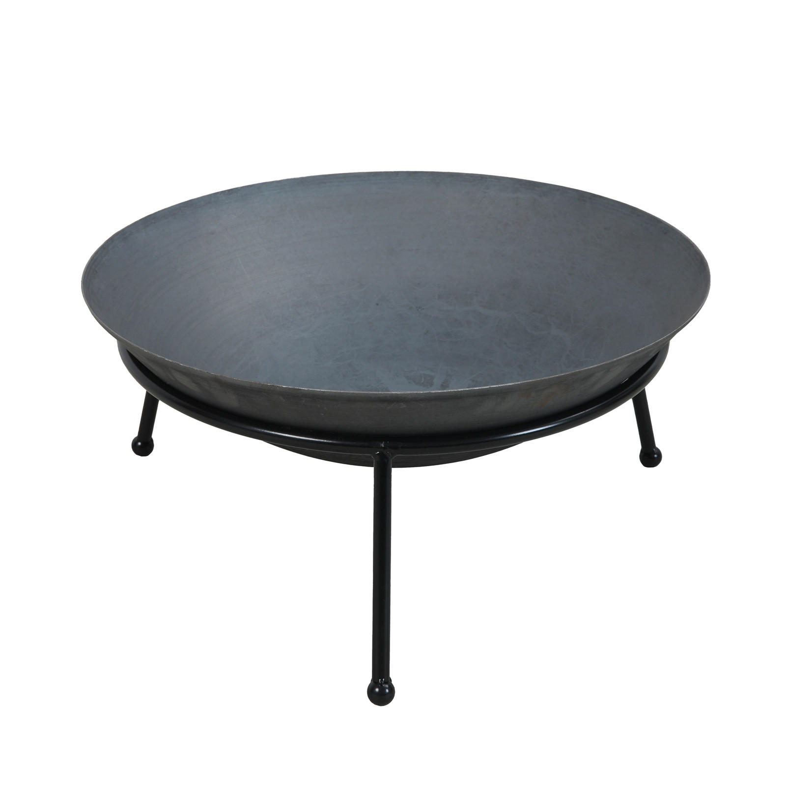 FEUERSCHALE Rund Gusseisen - Schwarz, Metall (60/30/60cm) - TAINO