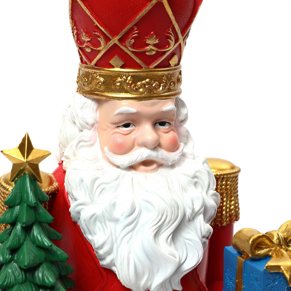 NUSSKNACKER Figur B14 x T11 x H45.5 cm - Rot, Kunststoff (11/45.5/14cm) - Hometopia