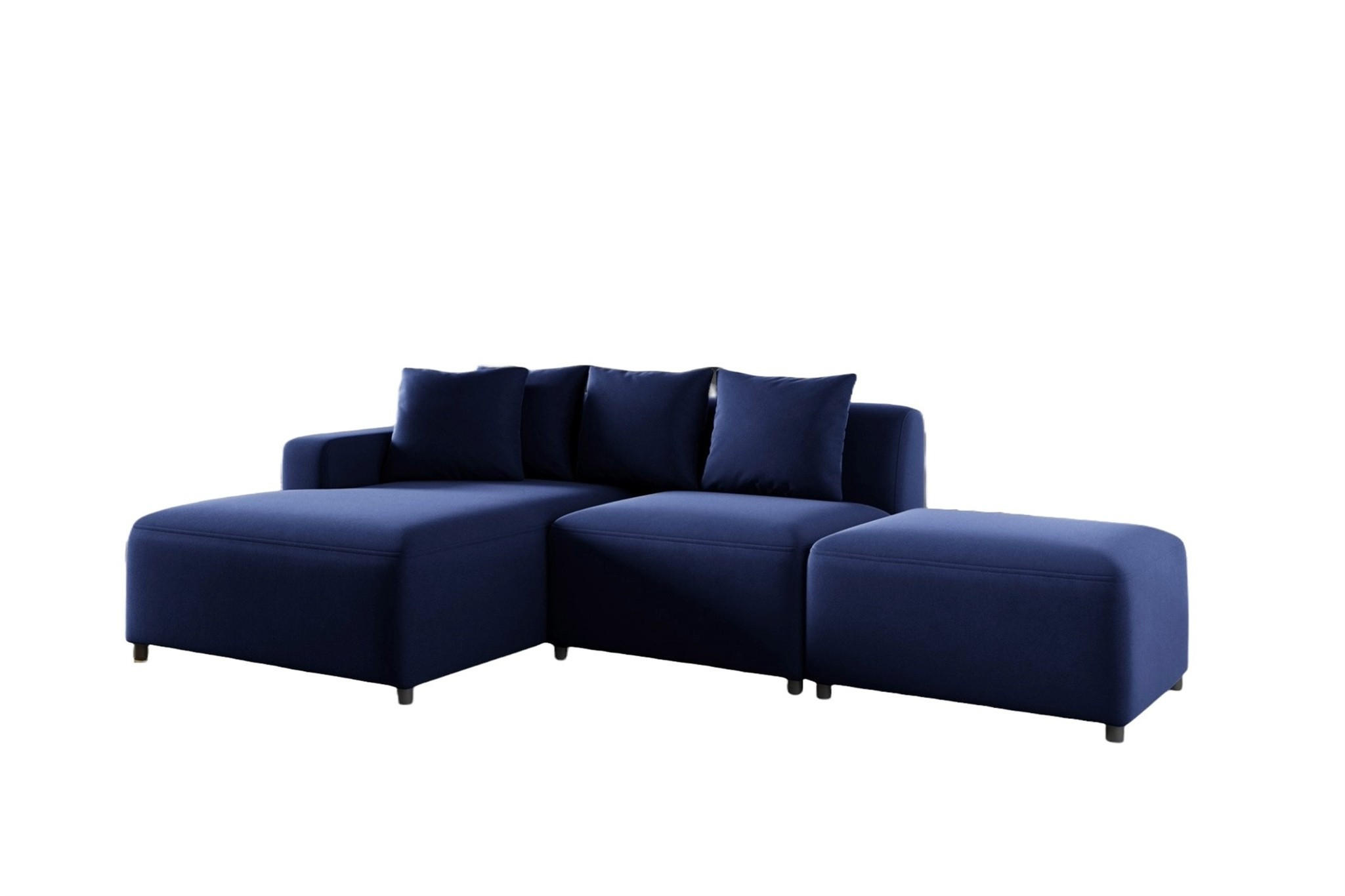Fun Möbel Ecksofa Dunkelblau 304x165 cm