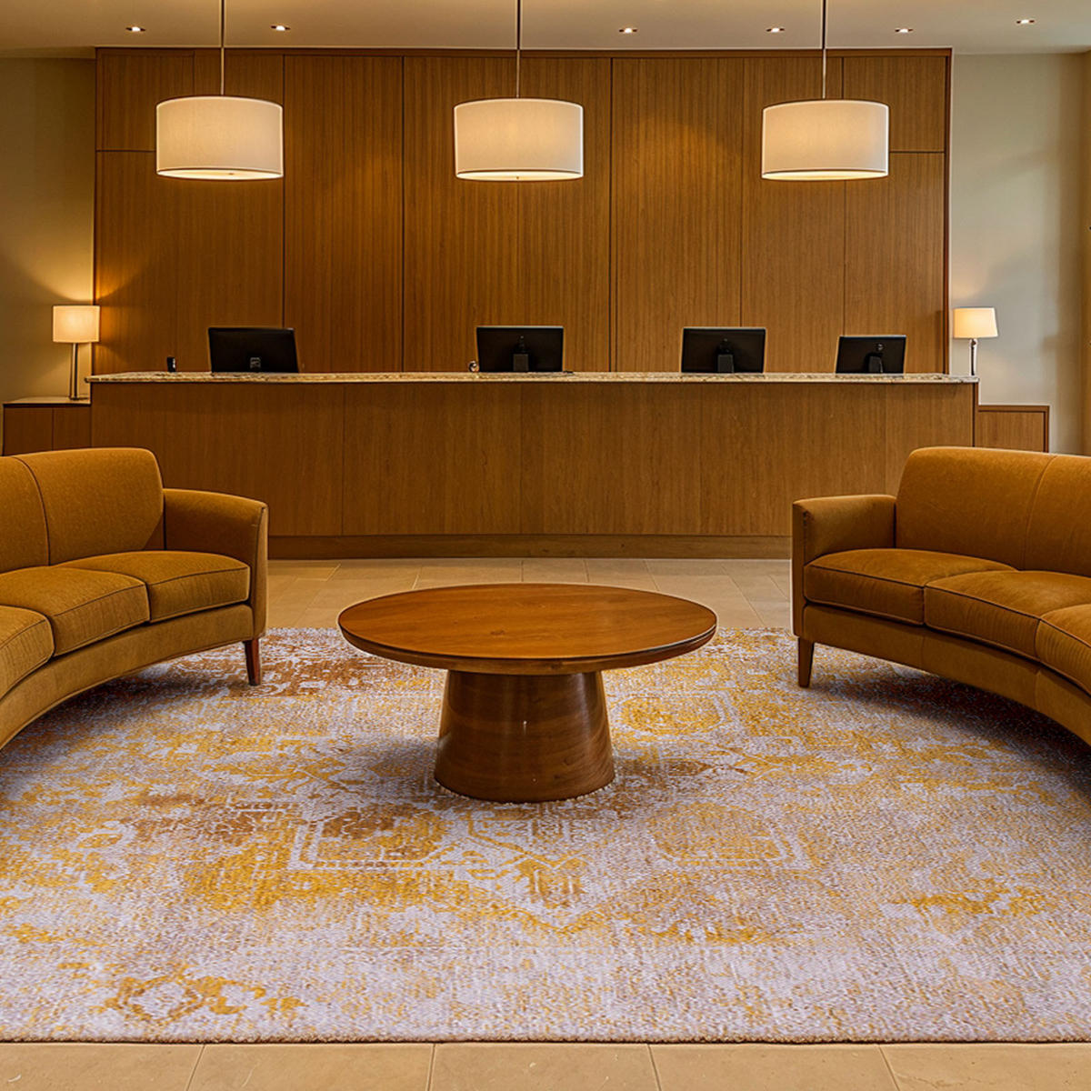 TEPPICH Golden Wall Lola&Moi 240/340 cm - Goldfarben, Kunststoff/Textil (240/340cm) - Lola&Moi