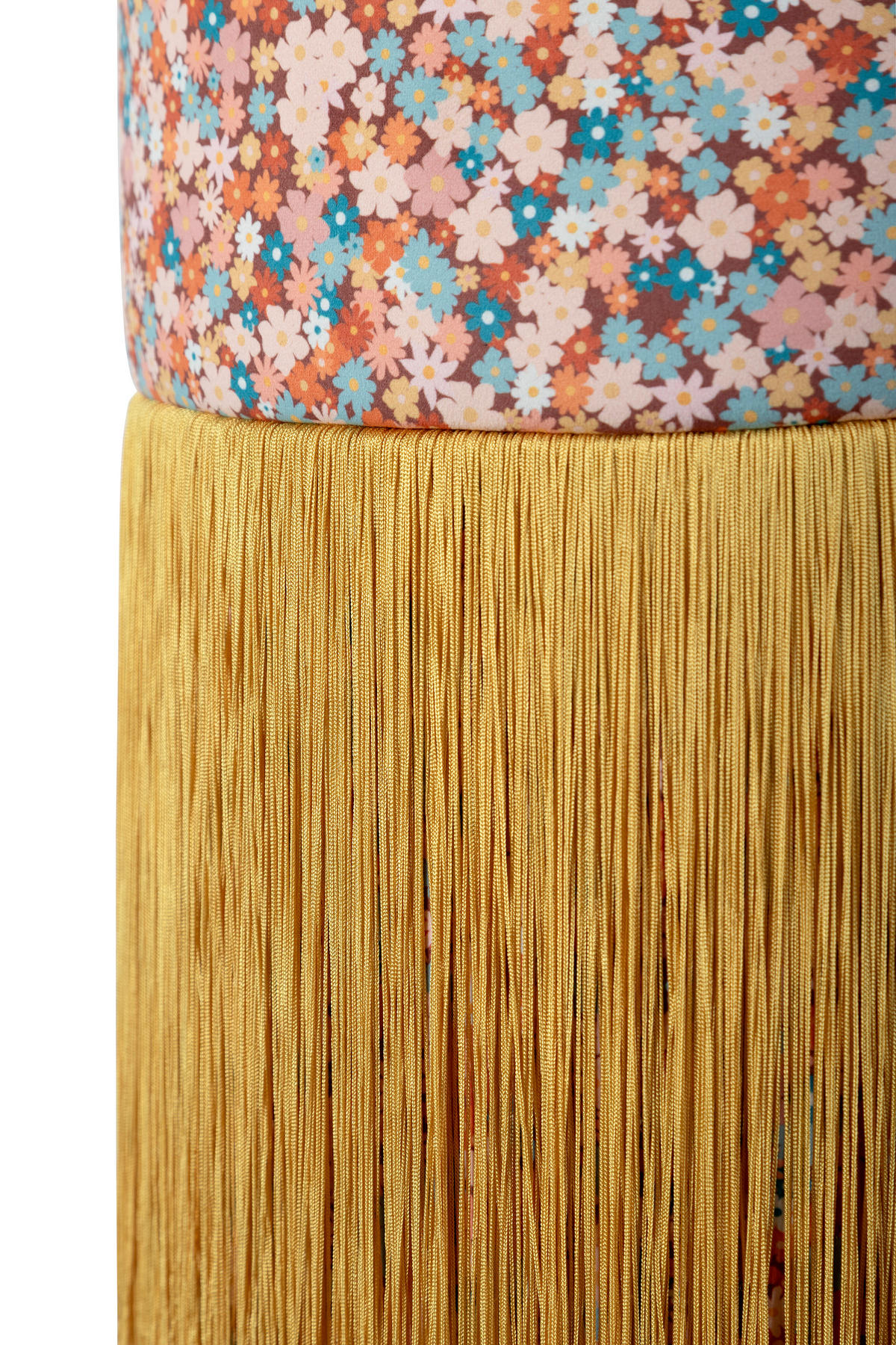 POUF aus Samt OTTOMANE - Gelb, Textil (35/45/35cm) - RNT By Really Nice Things