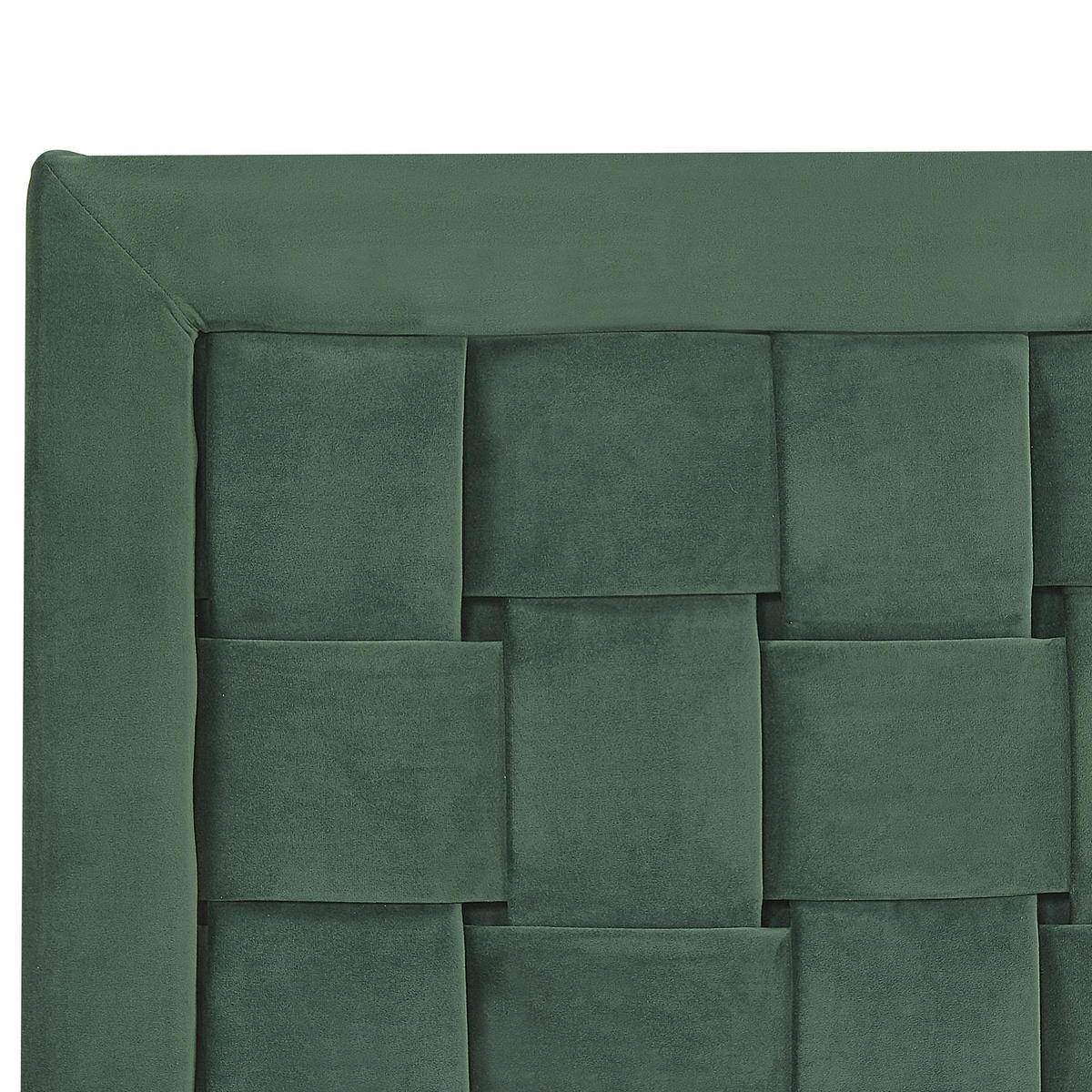 DOPPELBETT 160/200cm Dunkelgrün Limoux - Dunkelgrün, Textil (160/200cm) - Beliani